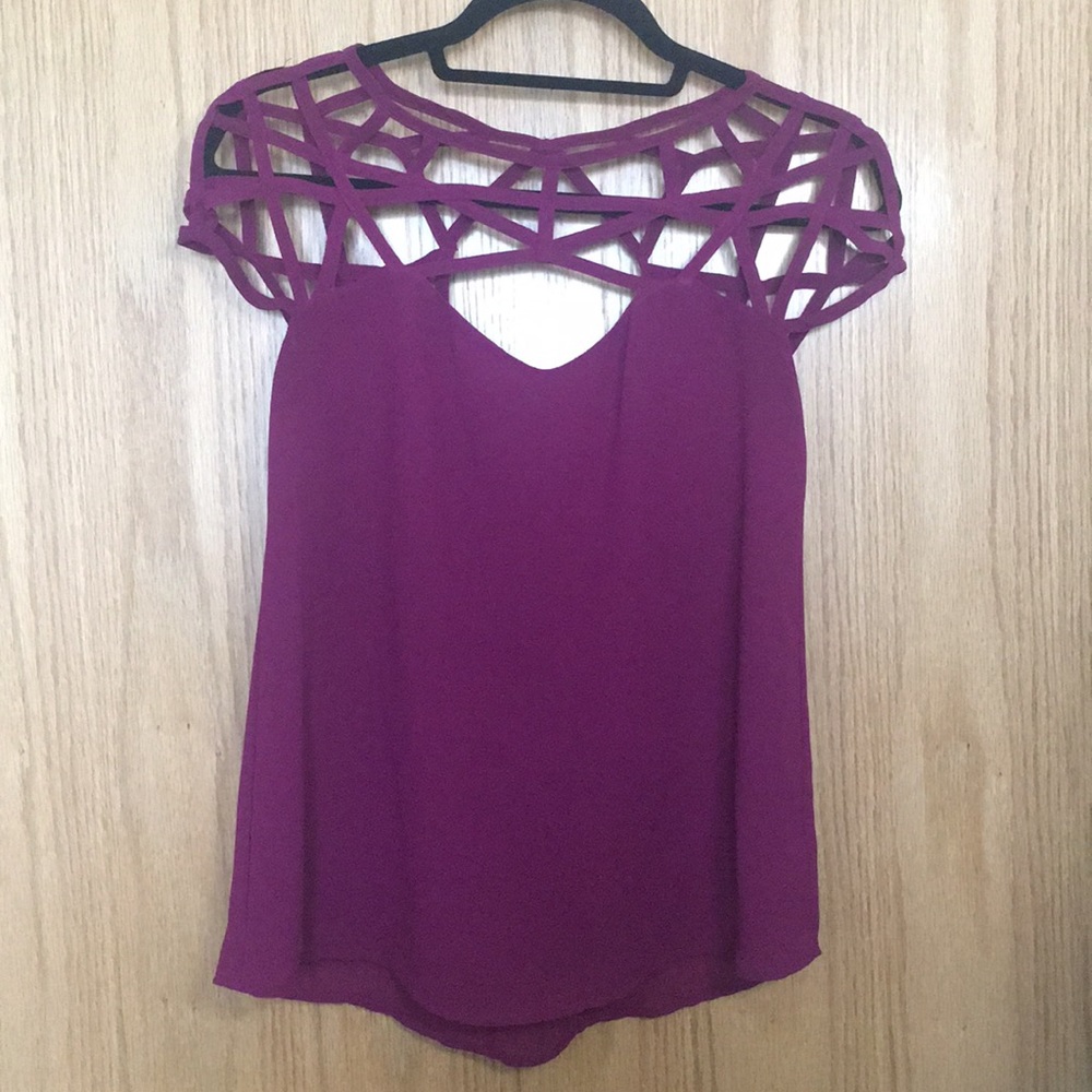 Naked Zebra Cage Purple Blouse